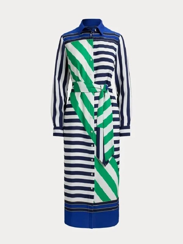 Beyond the Gates 2026 Karla Mosley Striped Shirtdress - Image 3
