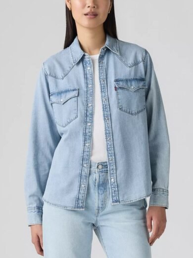 Dutton Ranch 2026 Kelly Reilly Western Denim Shirt