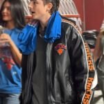Knicks vs Cavaliers Gameday Timothée Leather Jacket