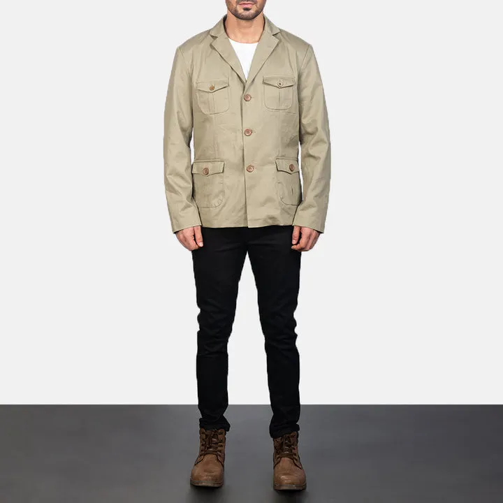 Kajetan Beige Safari Jacket - Image 3