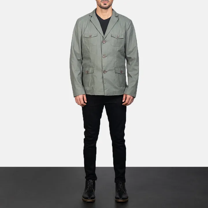 Kajetan Grey Safari Jacket - Image 3