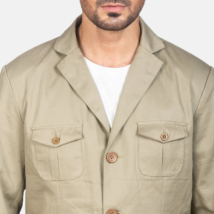 Kajetan Beige Safari Jacket - Image 6