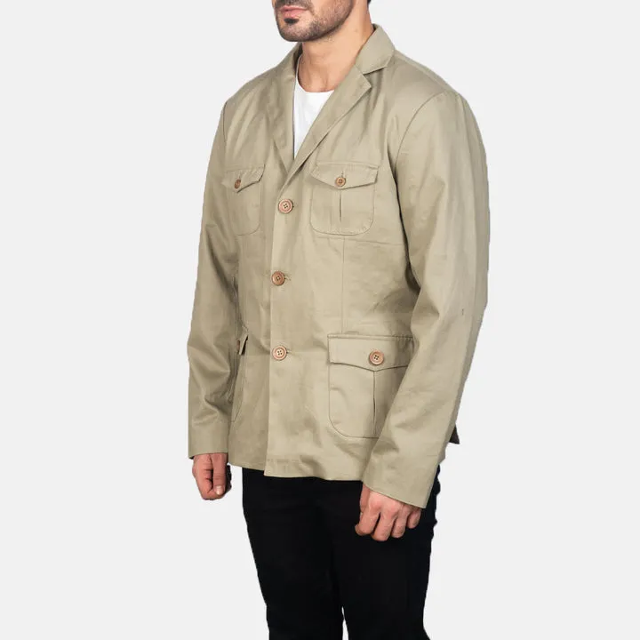 Kajetan Beige Safari Jacket - Image 2