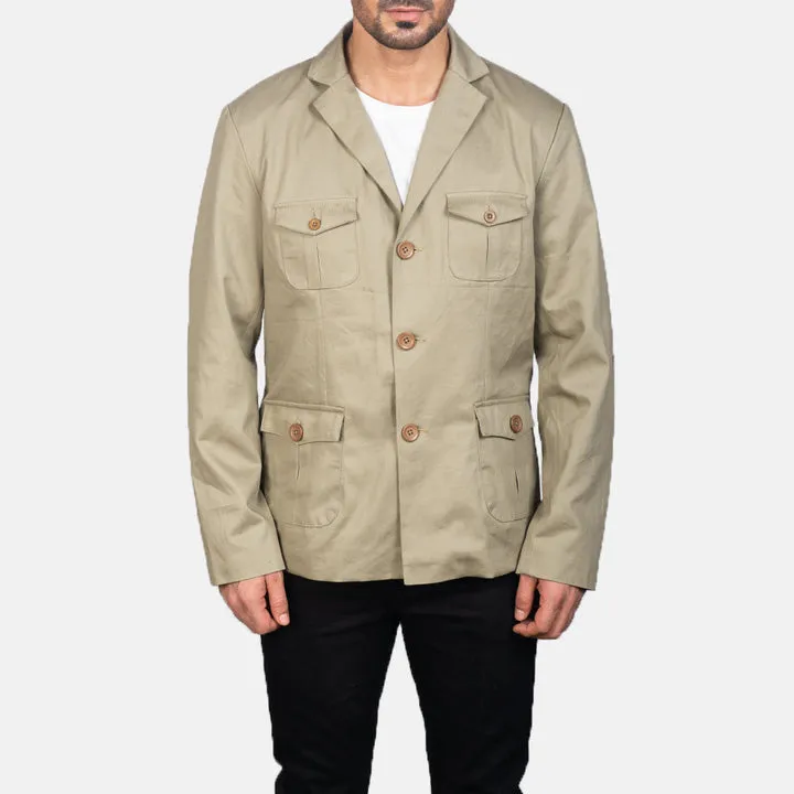 Kajetan Beige Safari Jacket - Image 4