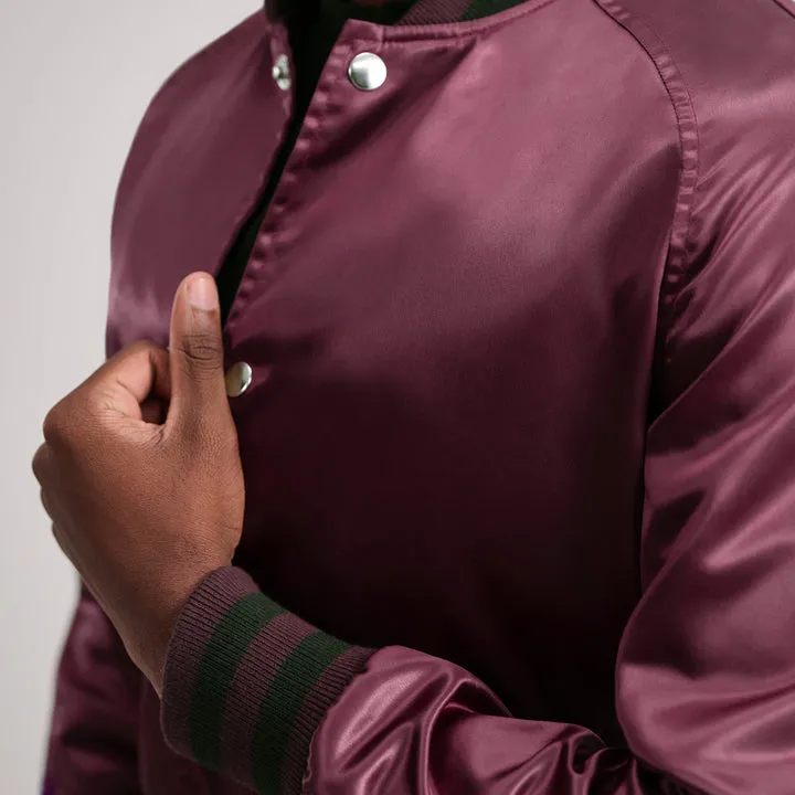 Xander Maroon Varsity Jacket - Image 6