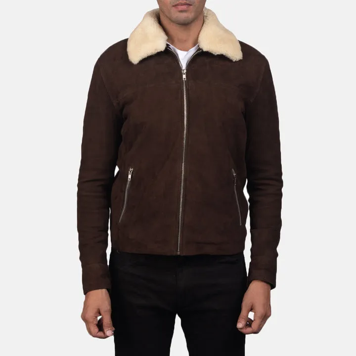 Coffner Brown Shearling Fur Jacket - Image 4