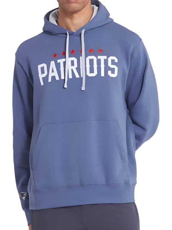 NE Patriots Storm Blue 2025 Rivalries Hoodie