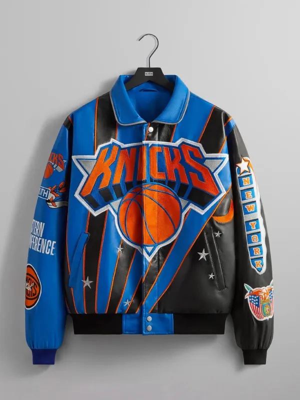 New York Knicks X Kith Unisex Leather Jacket