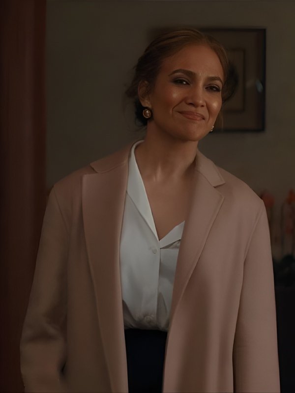 Office Romance 2026 Jennifer Lopez Camel Wool Coat