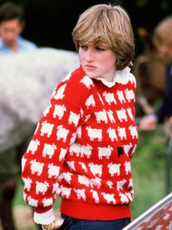 Princess Diana Black Sheep Sweater - Image 2