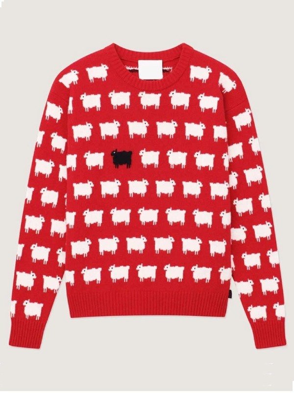 Princess Diana Black Sheep Sweater - Image 3