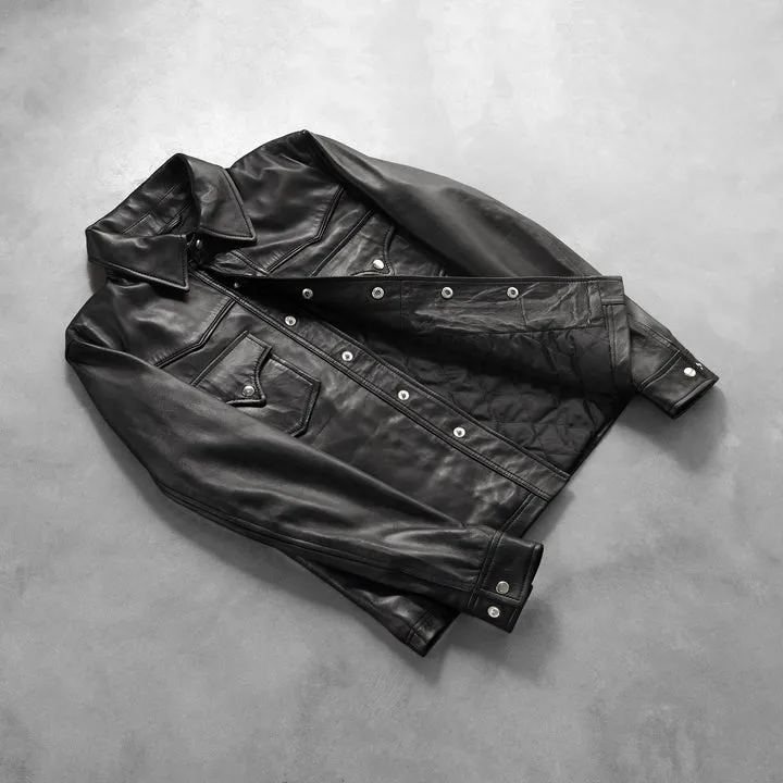 Ranchson Black Leather Shirt - Image 6