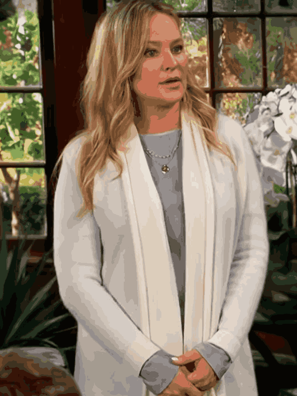 The Young and the Restless 2026 Sharon Newman White Cardigan - Image 5