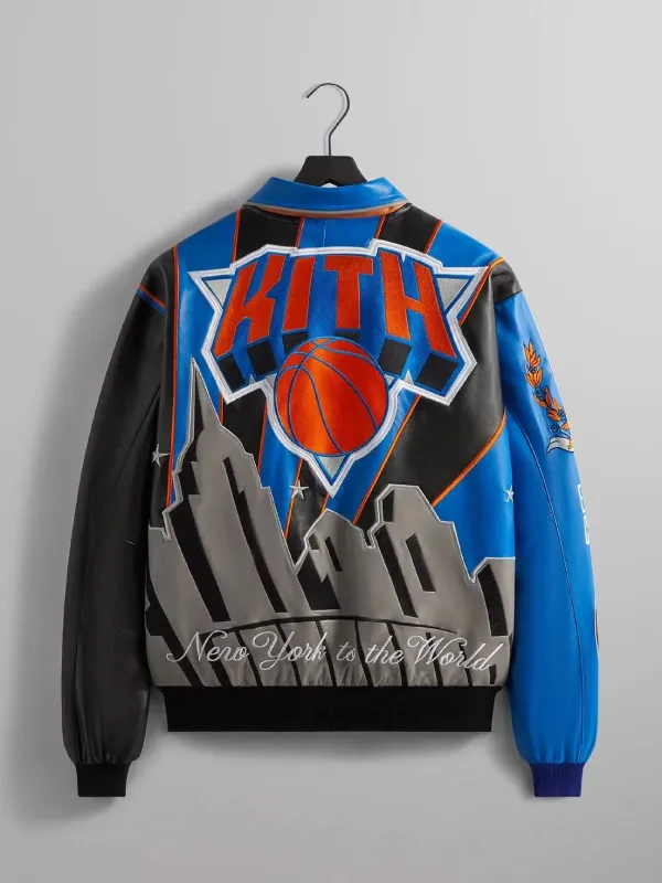 New York Knicks X Kith Unisex Leather Jacket - Image 2