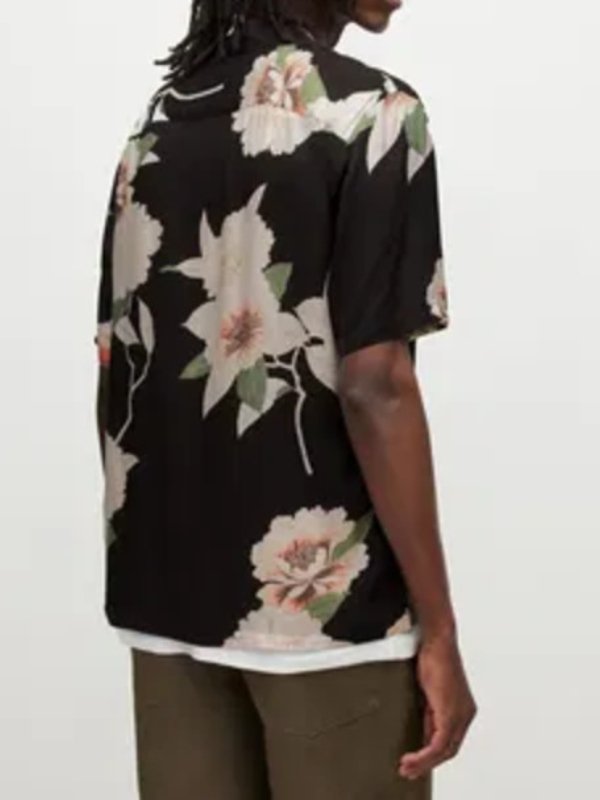 Battle Camp 2025 Taylor Lewan Floral Black Shirt - Image 2