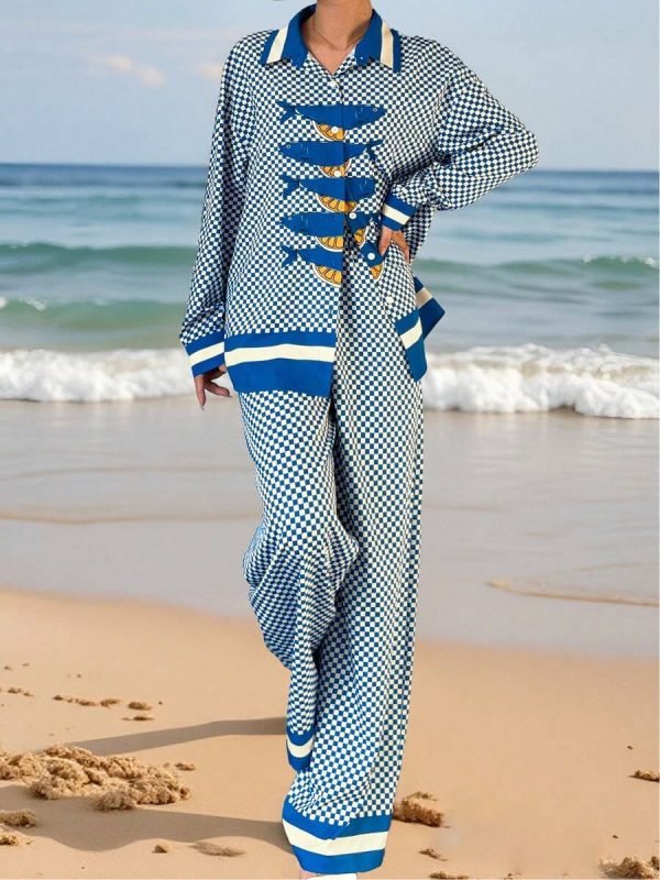 Below Deck Down Under S4 Daisy Kelliher Beach Pant Set - Image 2