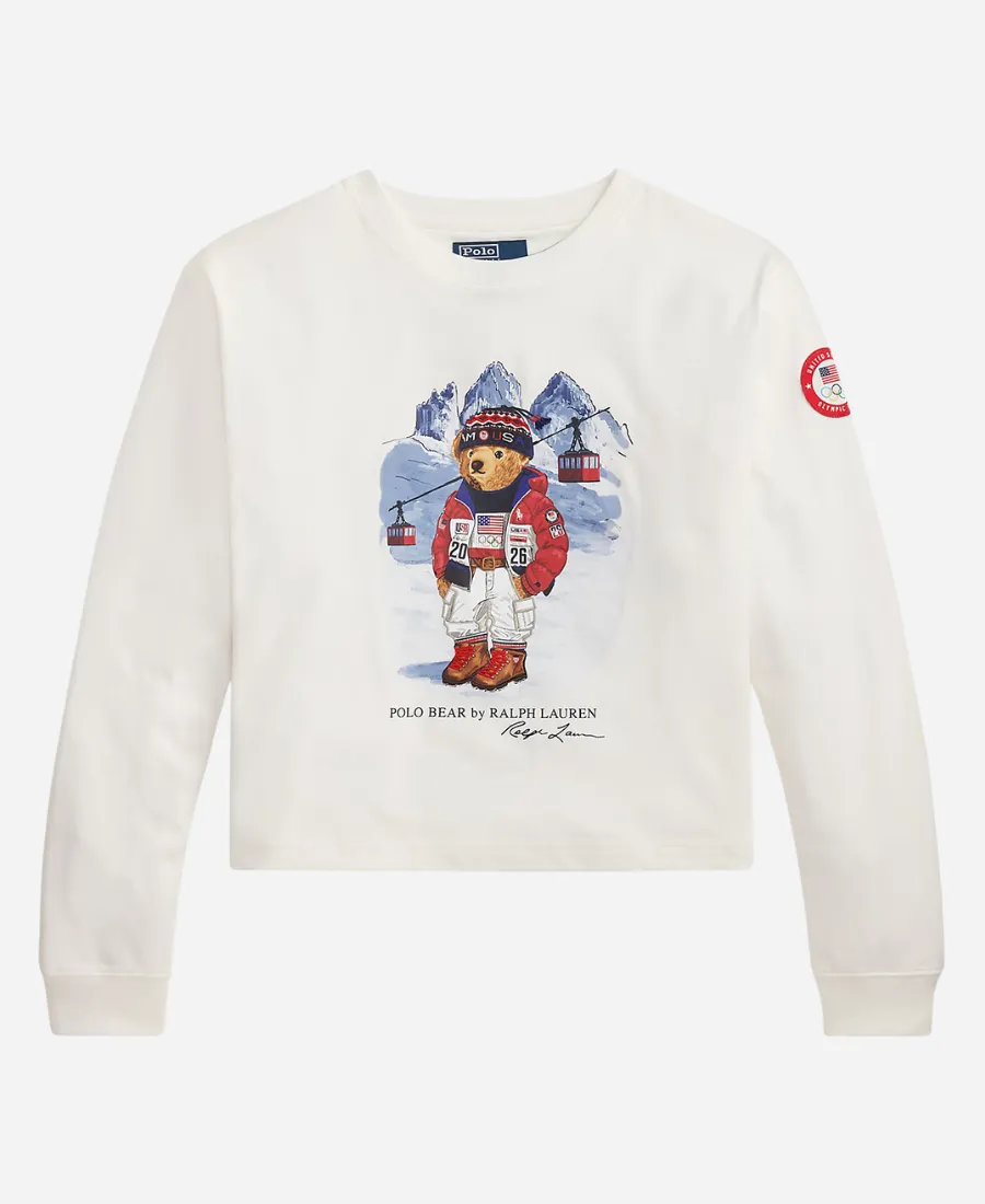 Team USA 2026 Polo Bear Long-Sleeve T-Shirt