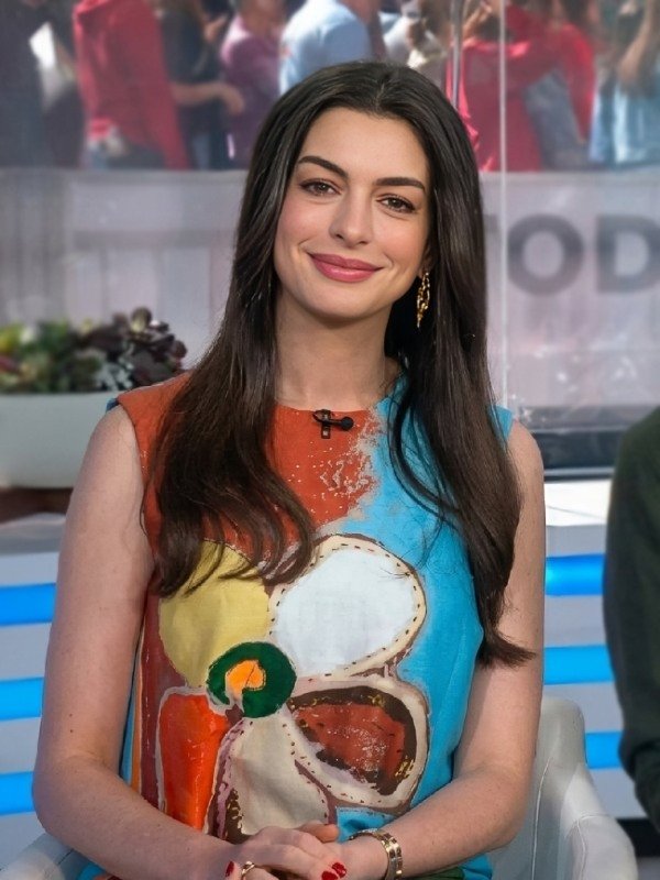 The Today Show Anne Hathaway Floral Mini Dress