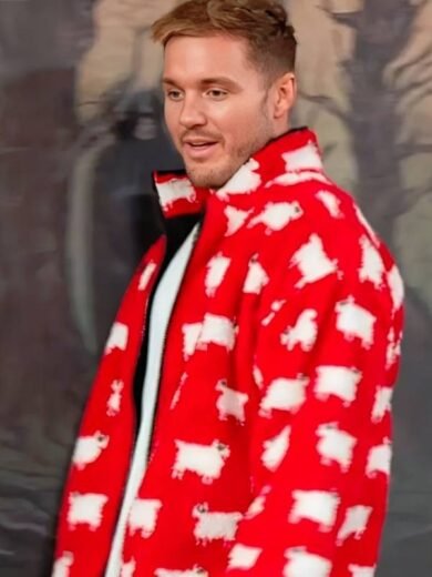 The Traitors S4 Colton Underwood Sheep Red Jacket