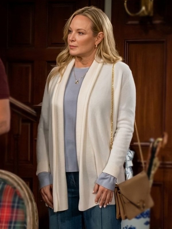 The Young and the Restless 2026 Sharon Newman White Cardigan