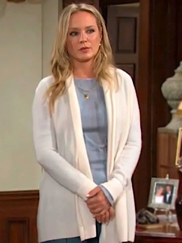 The Young and the Restless 2026 Sharon Newman White Cardigan - Image 2