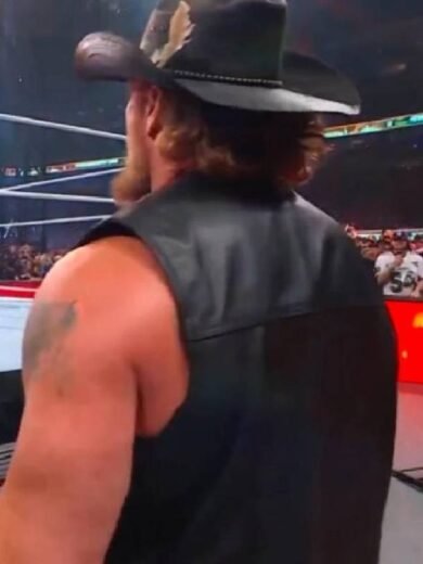 WWE 2025 SummerSlam Brock Lesnar Leather Vest