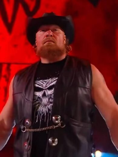 WWE 2025 SummerSlam Brock Lesnar Leather Vest