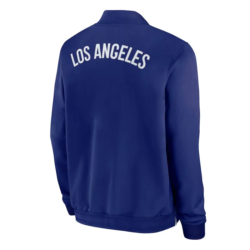LA Dodgers Collection Dugout Royal Bomber Jacket - Image 3