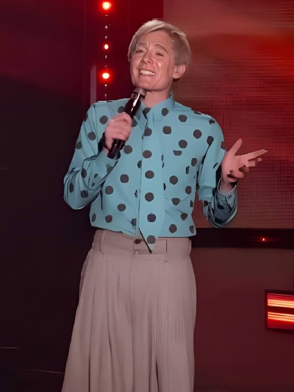 American Idol S24 Clay Aiken Polka Dot Shirt
