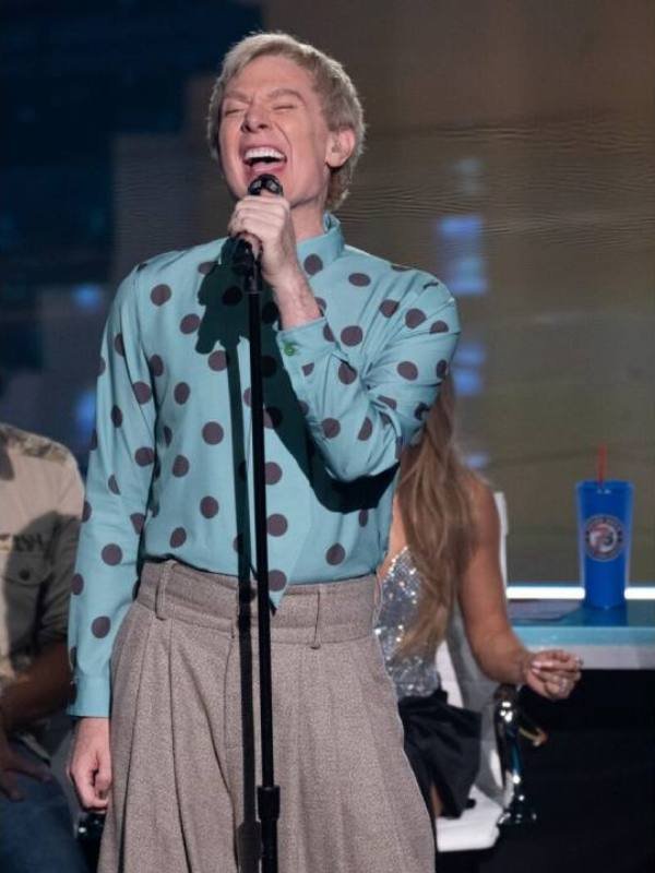 American Idol S24 Clay Aiken Polka Dot Shirt