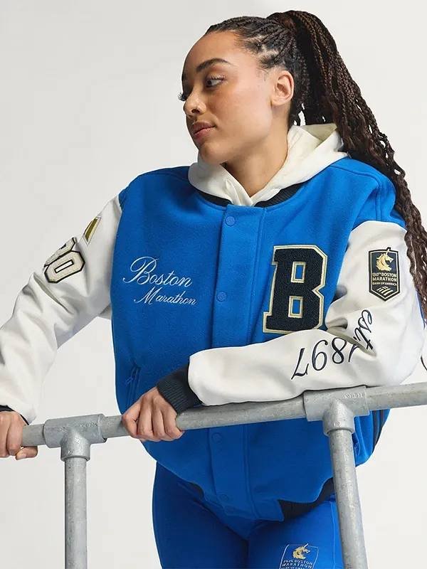 Boston Marathon 26 Miles Varsity Jacket - Image 3