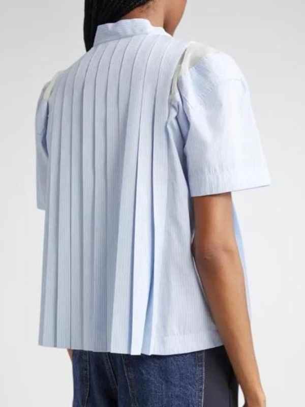 Imperfect Women 2026 Kerry Washington Pleated Short Sleeve Shirt