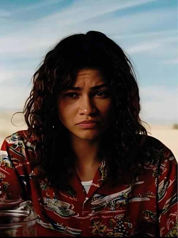 Euphoria S3 Zendaya Red Hawaiian Shirt - Image 2