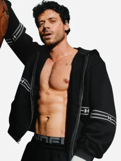 François Arnaud Under Armour Black Hooded Jacket