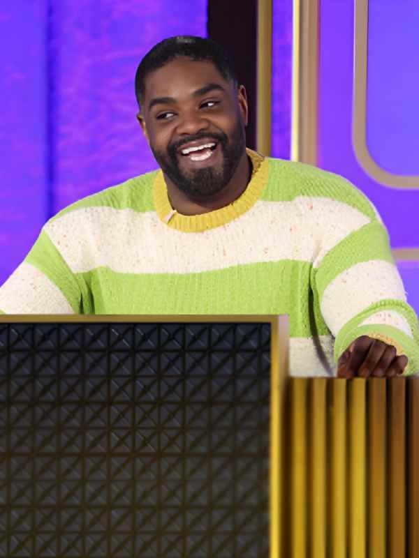 Hollywood Squares S2 Ron Funches Green Stripe Jumper