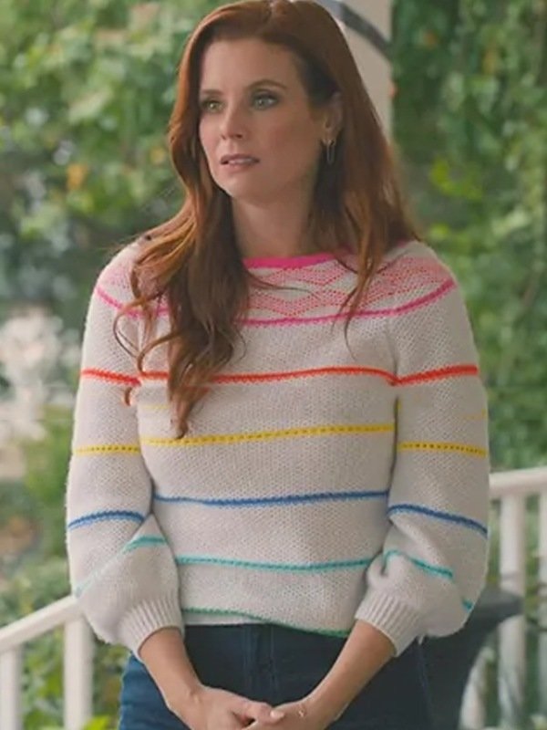 Sweet Magnolias S4 JoAnna Swisher Rainbow Striped Sweater