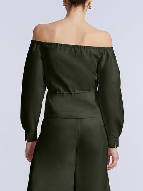 Kelly Clarkson Off Shoulder Drawstring Top - Image 2