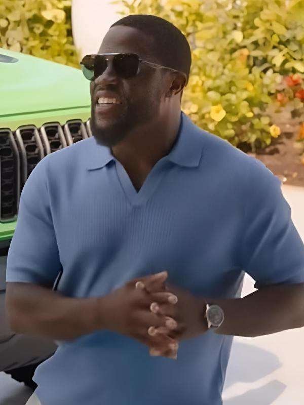 72 Hours 2026 Kevin Hart Blue Polo Shirt - Image 3
