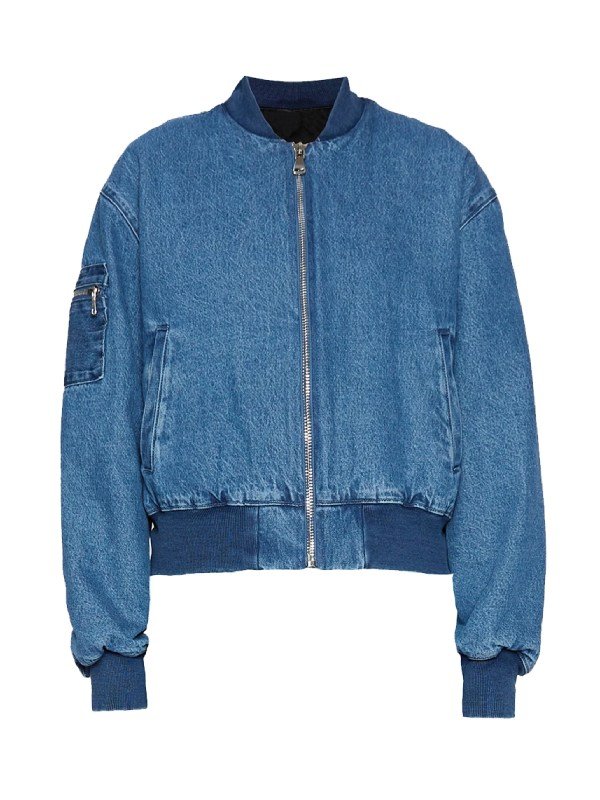 Nobody Wants This 2024 Kristen Bell Denim Bomber Jacket