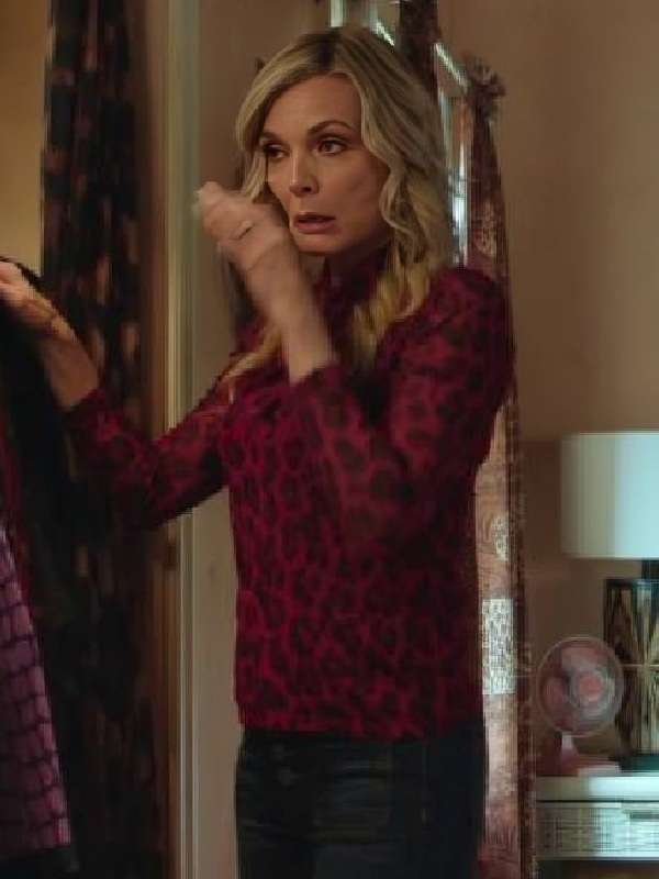 Margo’s S1 Michelle Pfeiffer Red Leopard Top - Image 3