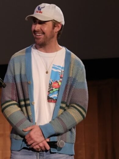 Ryan Gosling The Fall Guy Stunt World Record Cardigan