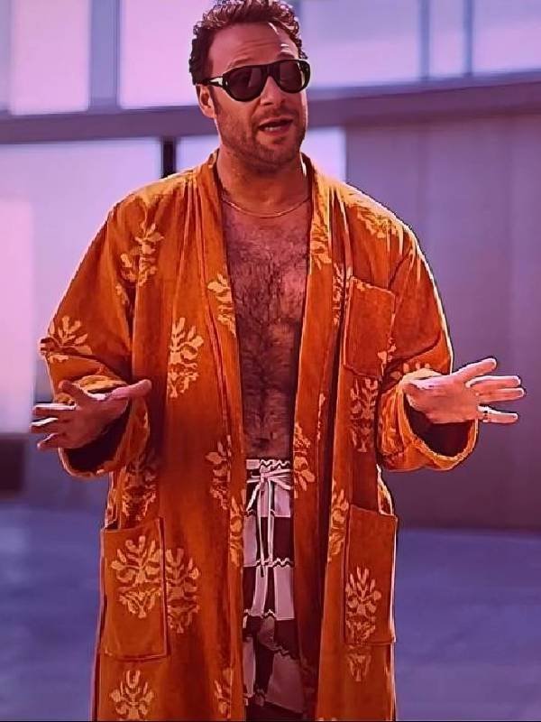 Good Fortune 2025 Seth Rogen Orange Robe