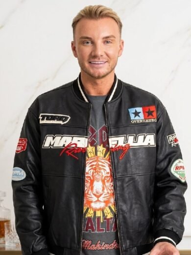 TOWIE S36 Harry Derbidge Biker Leather Jacket
