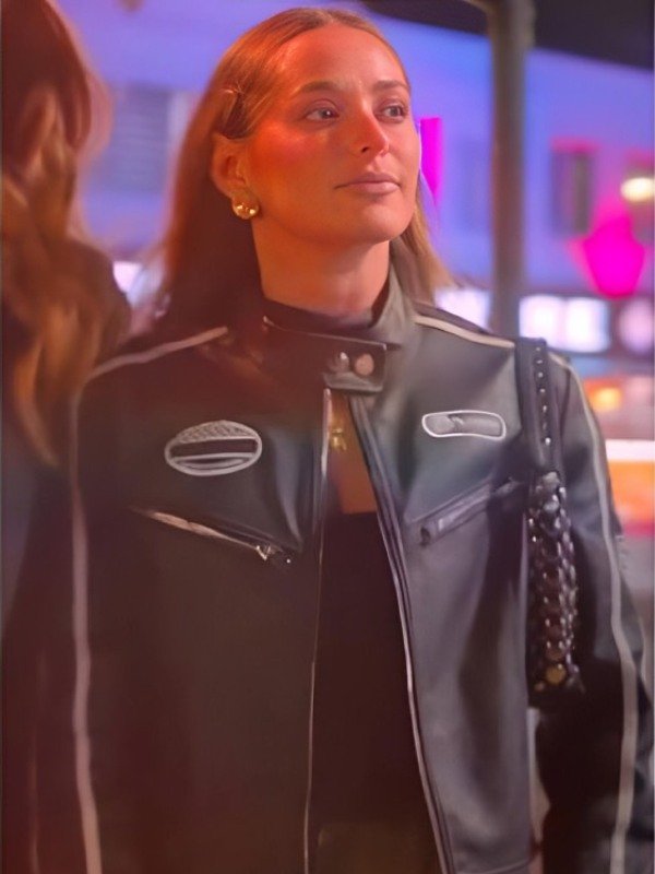 Courtney Green TOWIE S36 Black Leather Jacket - Image 3