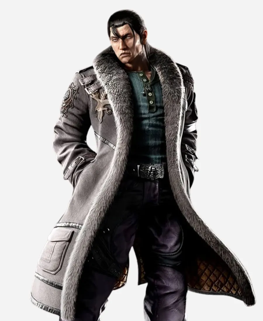 Sergei Dragunov Tekken 8 Grey Fur Coat