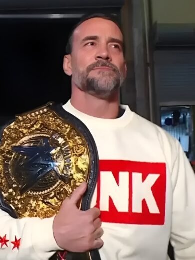 WWE Monday Night Raw CM Punk White Sweatshirt
