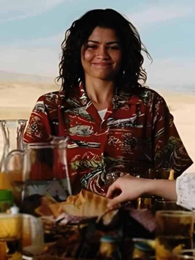 Euphoria S3 Zendaya Red Hawaiian Shirt