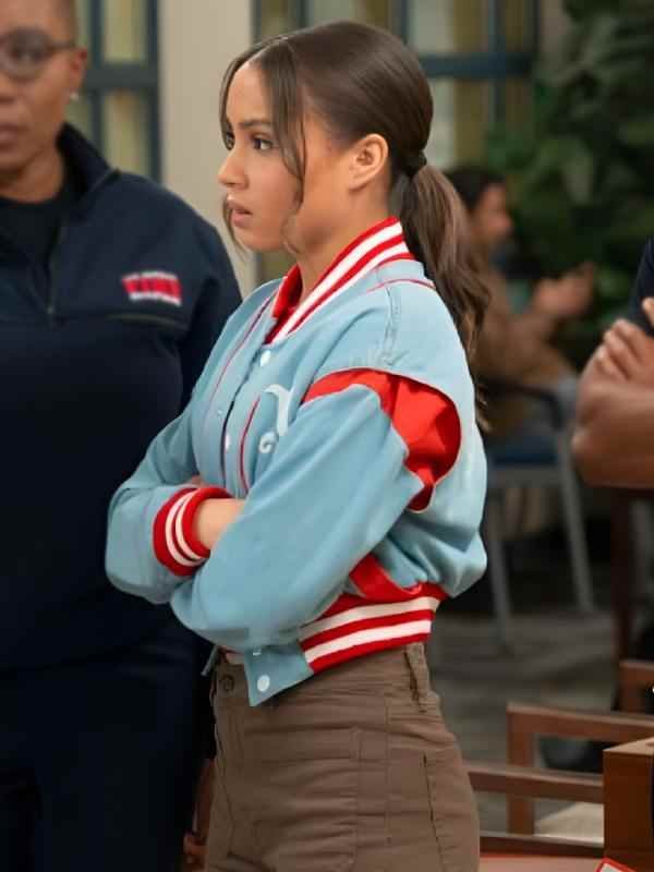 9-1-1 S9 Corinne Massiah Varsity Bomber Jacket