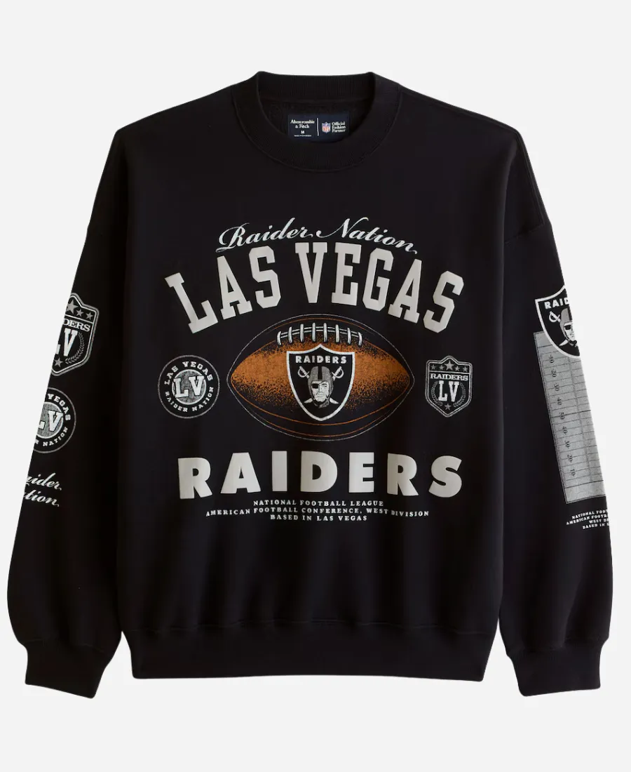 Abercrombie & Fitch Raiders Black Sweatshirt - Image 2