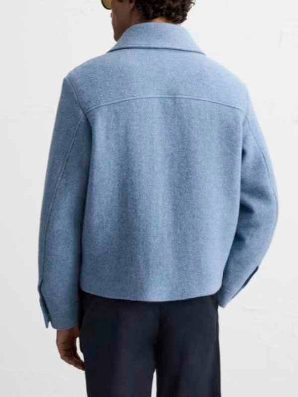 Beyond the Gates 2026 Sean Freeman Light Blue Wool Zipper Jacket